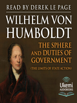 cover image of The Sphere and Duties of Government